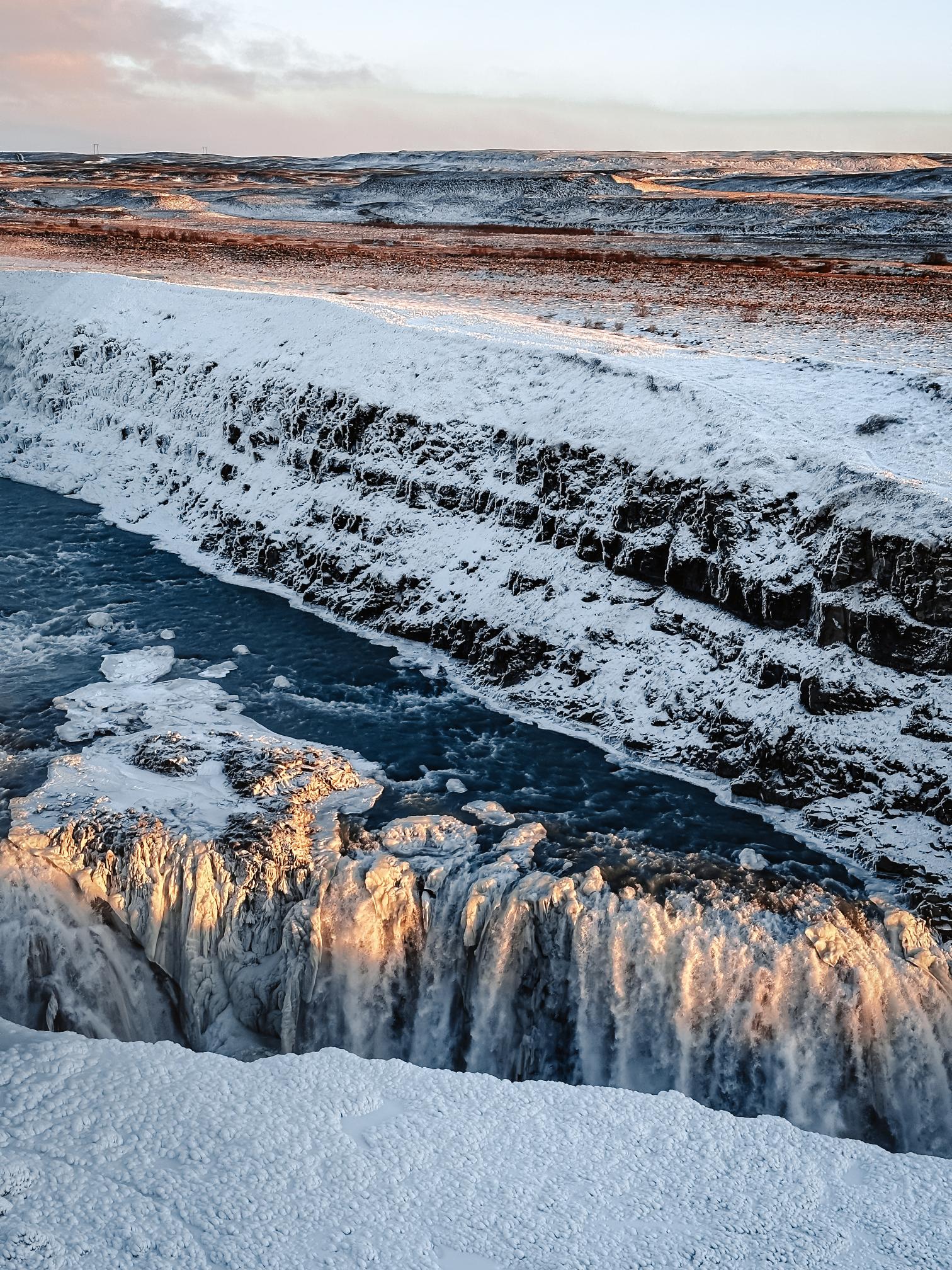 les chutes de Gullfoss