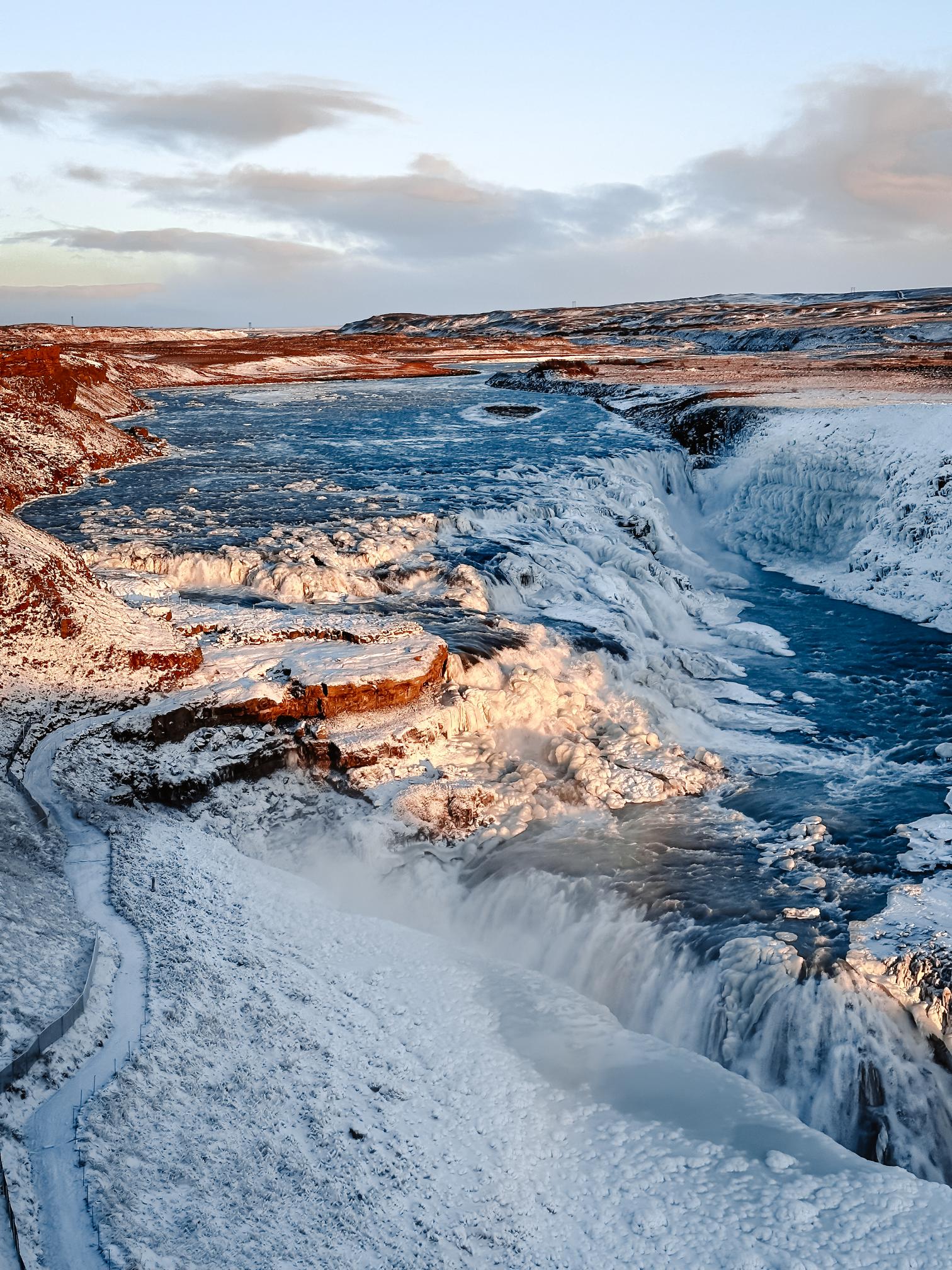 les chutes de Gullfoss