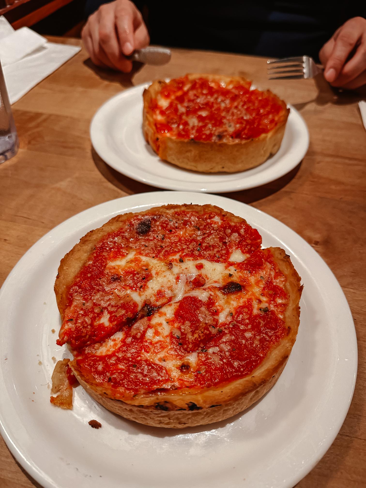 deep dish pizza