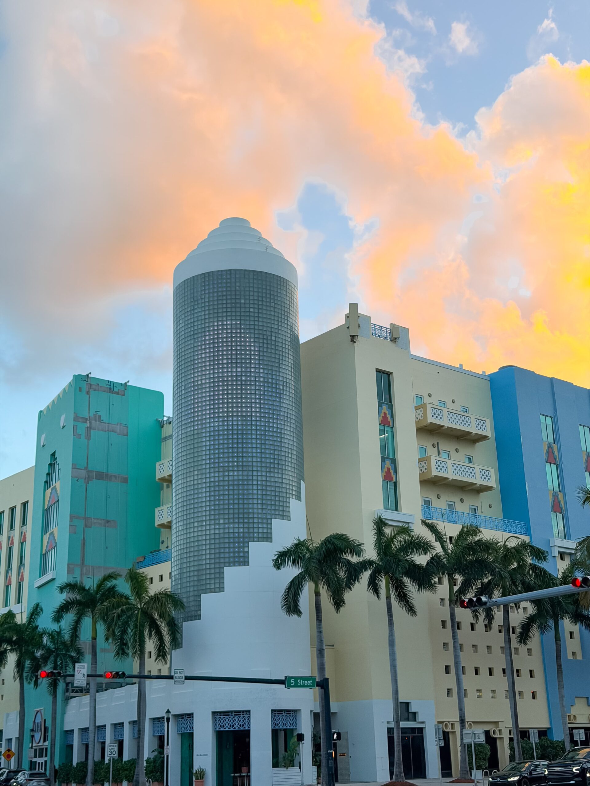 coucher de soleil south beach